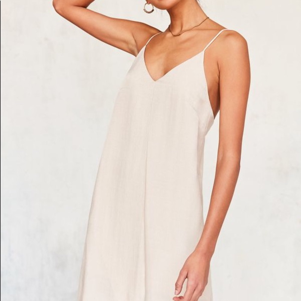 UrbanOutfitters Six Crisp Days Tie Back Slip Dress